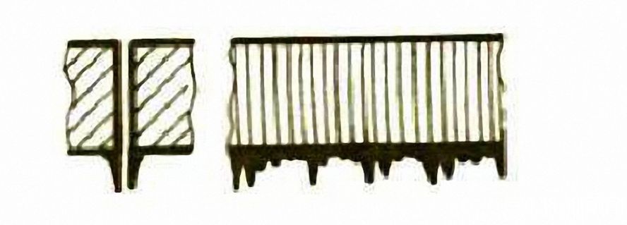 兩邊產(chǎn)生長的不規(guī)則的細(xì)絲狀毛刺 兩邊產(chǎn)生長的不規(guī)則的細(xì)絲狀毛刺