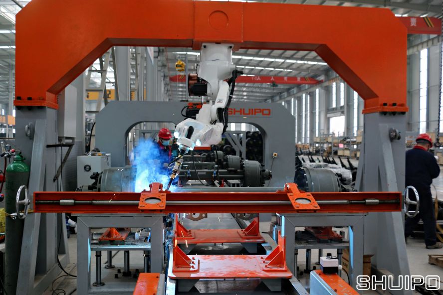 車(chē)橋板簧焊接裝配線 車(chē)橋板簧焊接裝配線